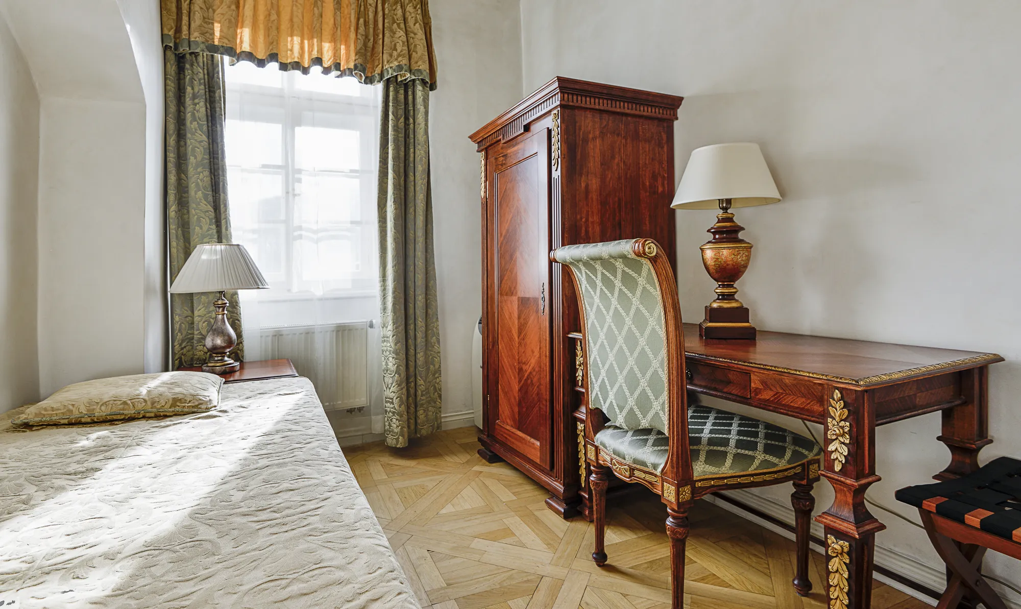 Suite with city view at Boutique Hotel Bijou de Prague